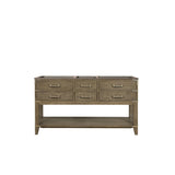 Norwalk 60 in W x 22 in D Grey Oak Double Bath Vanity