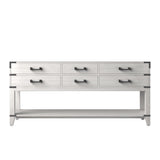 Norwalk 72 in W x 22 in D White Oak Double Bath Vanity