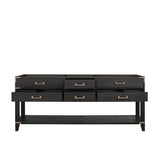 Norwalk 80 in W x 22 in D Black Oak Double Bath Vanity