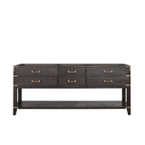 Norwalk 80 in W x 22 in D Brown Oak Double Bath Vanity