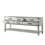 Norwalk 80 in W x 22 in D White Oak Double Bath Vanity
