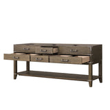 Norwalk 80 in W x 22 in D Grey Oak Double Bath Vanity