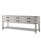Norwalk 84 in W x 22 in D White Oak Double Bath Vanity