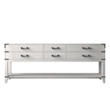 Norwalk 84 in W x 22 in D White Oak Double Bath Vanity