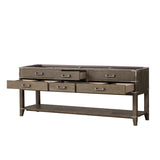 Norwalk 84 in W x 22 in D Grey Oak Double Bath Vanity