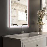 Frontlit/Backlit LED Lighted Bathroom Vanity Mirror with Frame, Anti-Fog, Touch Button, CRI 90+, Adjustable CCT & Memory, Magnum Style