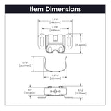 Magnetic Door Catch 1-3/8 Inch Center to Center Cadmium - Hickory Hardware