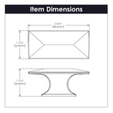 Knob 2-5/16 Inch x 1-1/16 Inch - Bungalow Collection