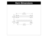 Cabinet Pull 6-5/16 Inch (160mm) Center to Center - Studio Collection