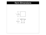Knob 1-1/4 Inch Square - Studio Collection - Hickory Hardware