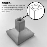 Door Knob 1-1/4 Inch Square - Bridges Collection