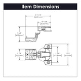 Hinge Concealed 1-1/4 Inch Overlay Face Frame Self-Close in Polished Nickel - Hickory Hardware