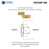 Hickory Hardware - Self-Closing Semi-Concealed Collection -