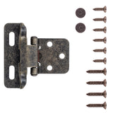 Semi Concealed Cabinet Hinges 1/4 Inch Overlay Face Frame Full Wrap Self-Close (2 Hinges/Per Pack) - Hickory Hardware