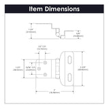 Self Closing Hinge Semi-Concealed 3/8 Inch Inset 1/4 Inch Overlay Face Frame Part Wrap Self-Close (2 Hinges/Per Pack) - Hickory Hardware