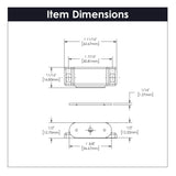Strong Magnetic Door Catch 1-7/16 Inch Center to Center - Hickory Hardware
