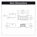 Magnetic Drawer Catch 2 Inch Center to Center in Statuary Bronze- Hickory Hardware