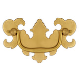 Pull With Backplate 2-1/2 Inch Center to Center in Lancaster Hand Polished - Hickory Hardware - Manor House Collection