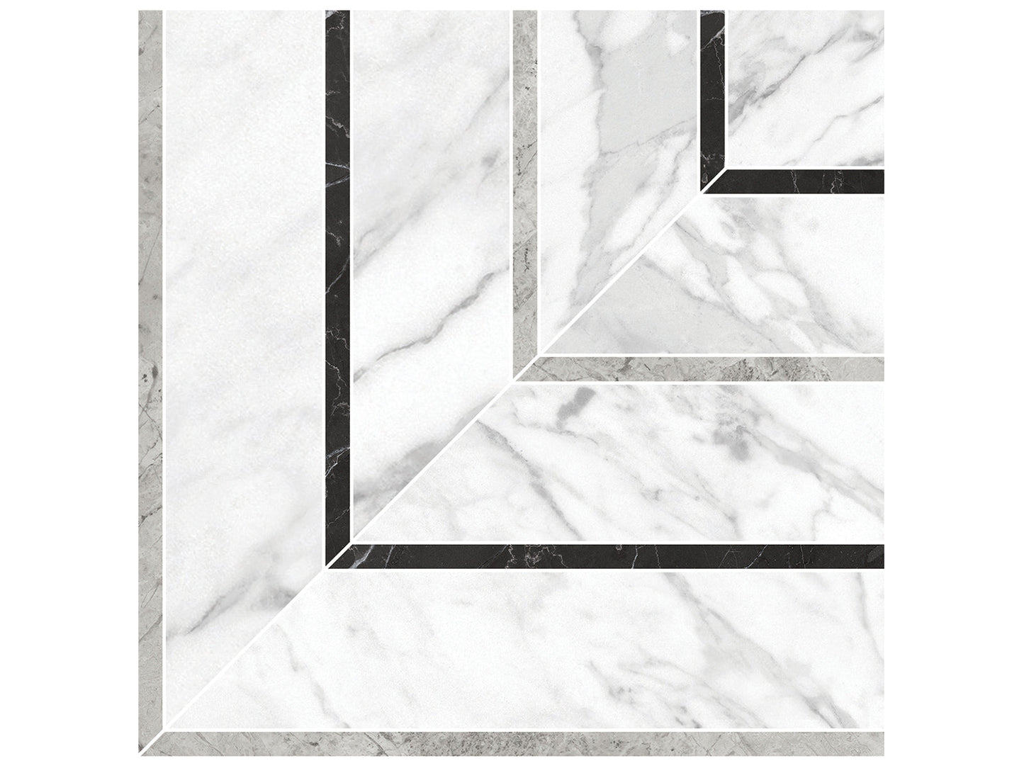 Picco La Marca Statuarietto Honed Glazed Porcelain Mosaic