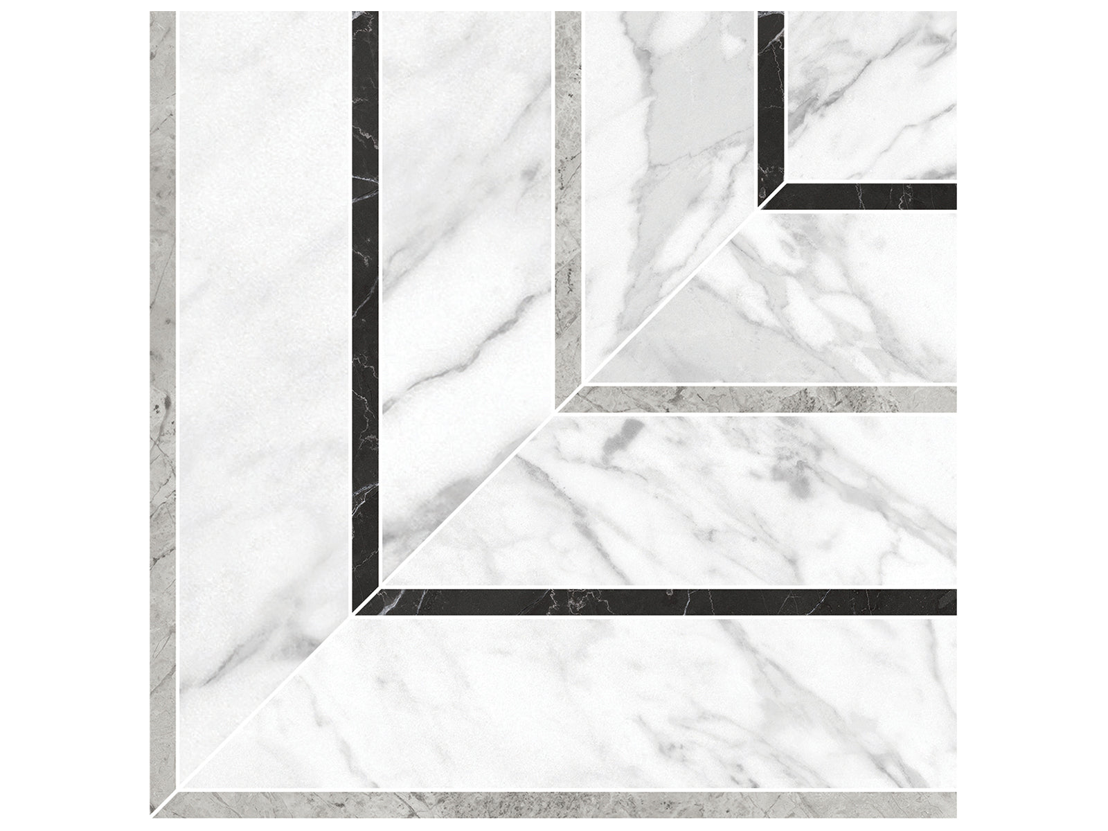Picco La Marca Statuarietto Honed Glazed Porcelain Mosaic