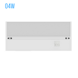 Under Cabinet LED Lighting, Dimmable, CRI90, White Finished, Direct Plug-in, Linkable, Color Changeable (3000K/4000K/5000K) Under Counter Lights for Kitchen, Desk, Workspace