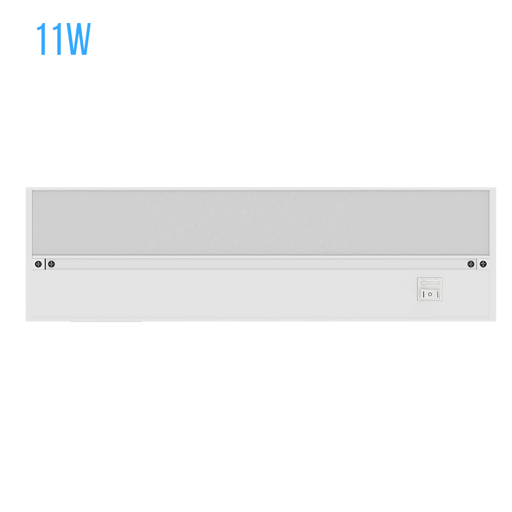 Under Cabinet LED Lighting, Dimmable, CRI90, White Finished, Direct Plug-in, Linkable, Color Changeable (3000K/4000K/5000K) Under Counter Lights for Kitchen, Desk, Workspace