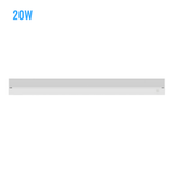 Under Cabinet LED Lighting, Dimmable, CRI90, White Finished, Direct Plug-in, Linkable, Color Changeable (3000K/4000K/5000K) Under Counter Lights for Kitchen, Desk, Workspace