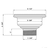 Sink Strainer Drain Assembly -Stainless Steel