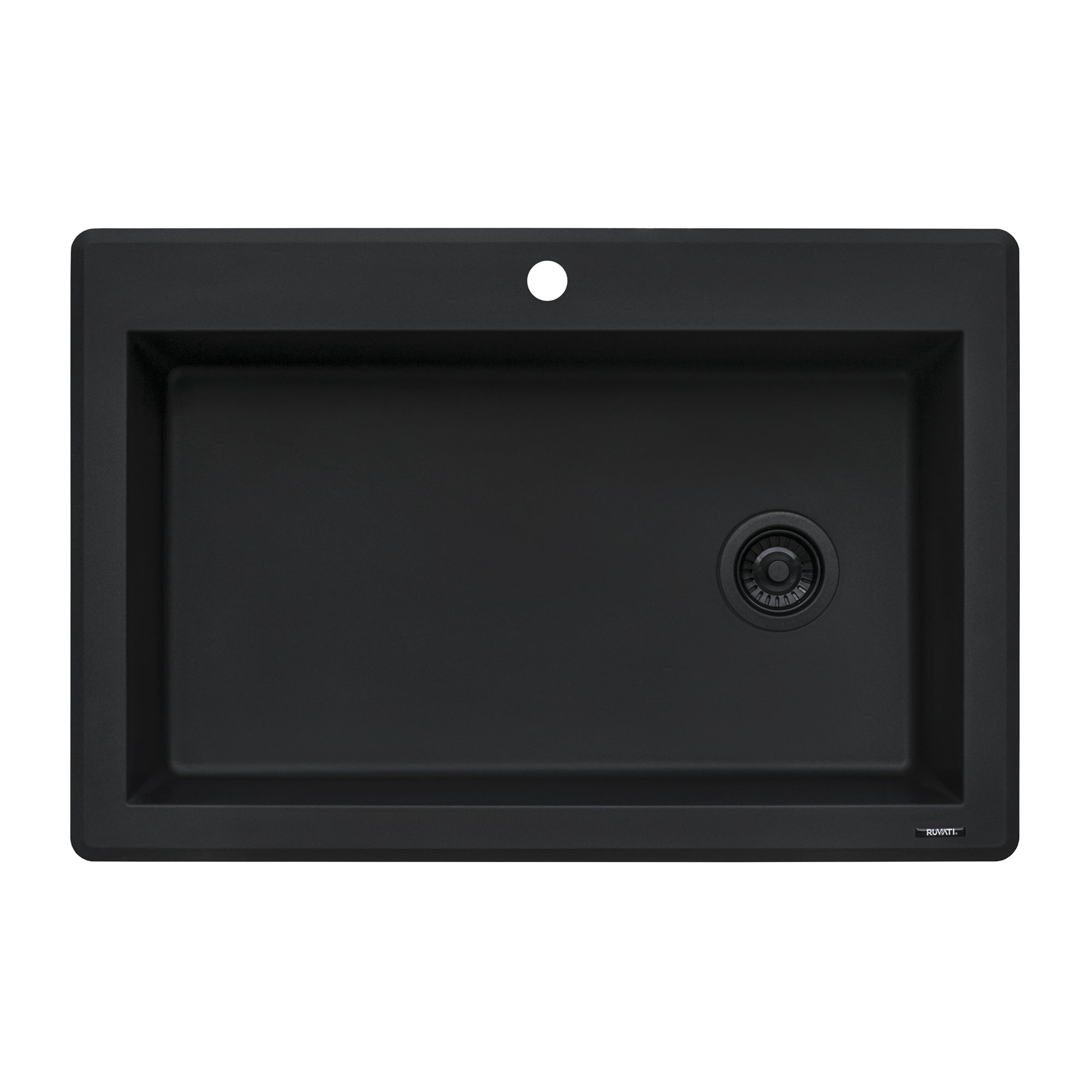 33 x 22 inch Drop-in Topmount Granite Composite Single Bowl Kitchen Sink