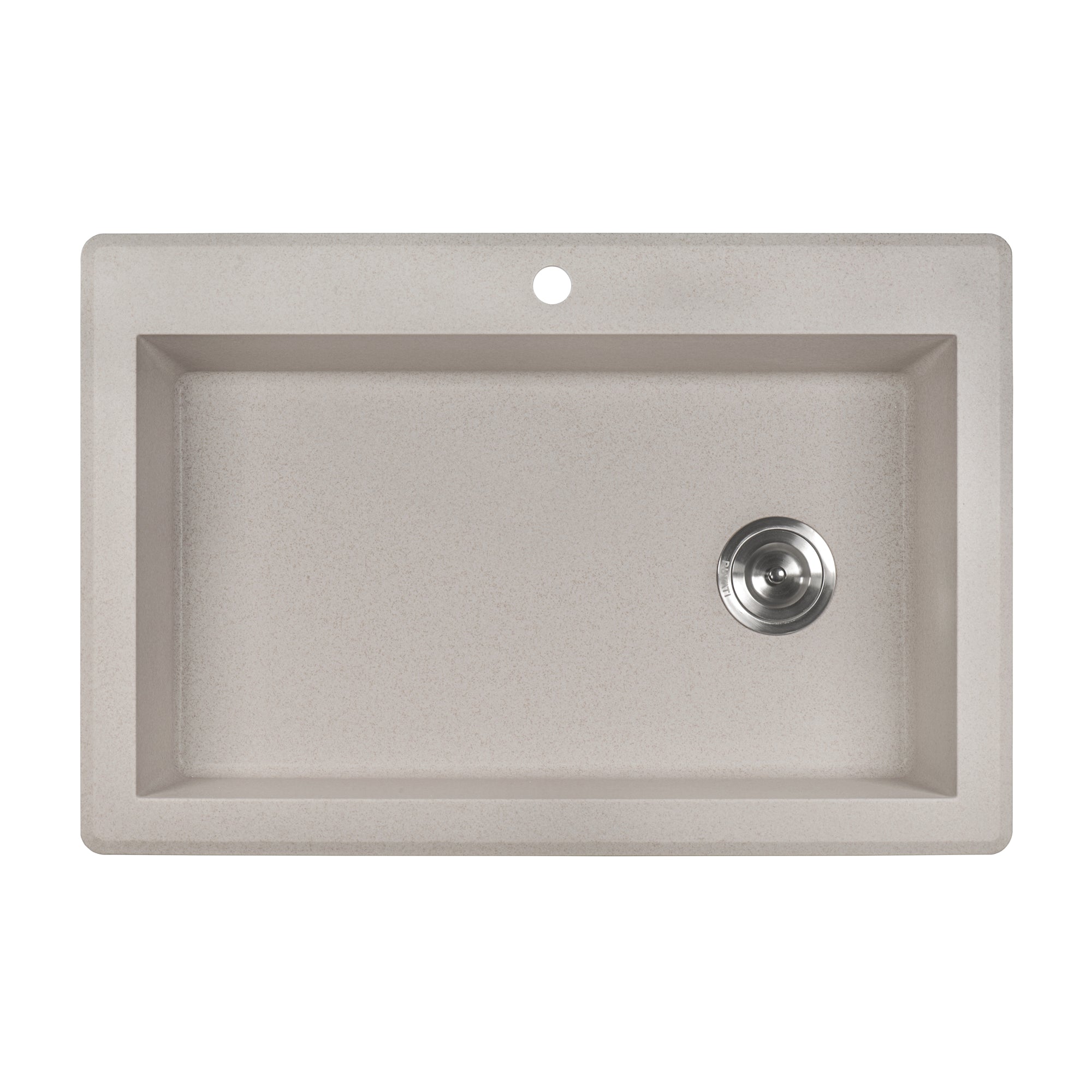 33 x 22 inch Drop-in Topmount Granite Composite Single Bowl Kitchen Sink