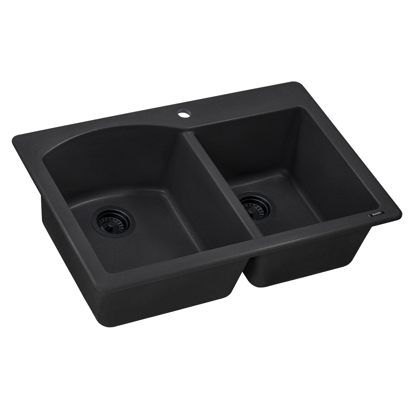 33 x 22 inch Dual-Mount Granite Composite Double Bowl Kitchen Sink
