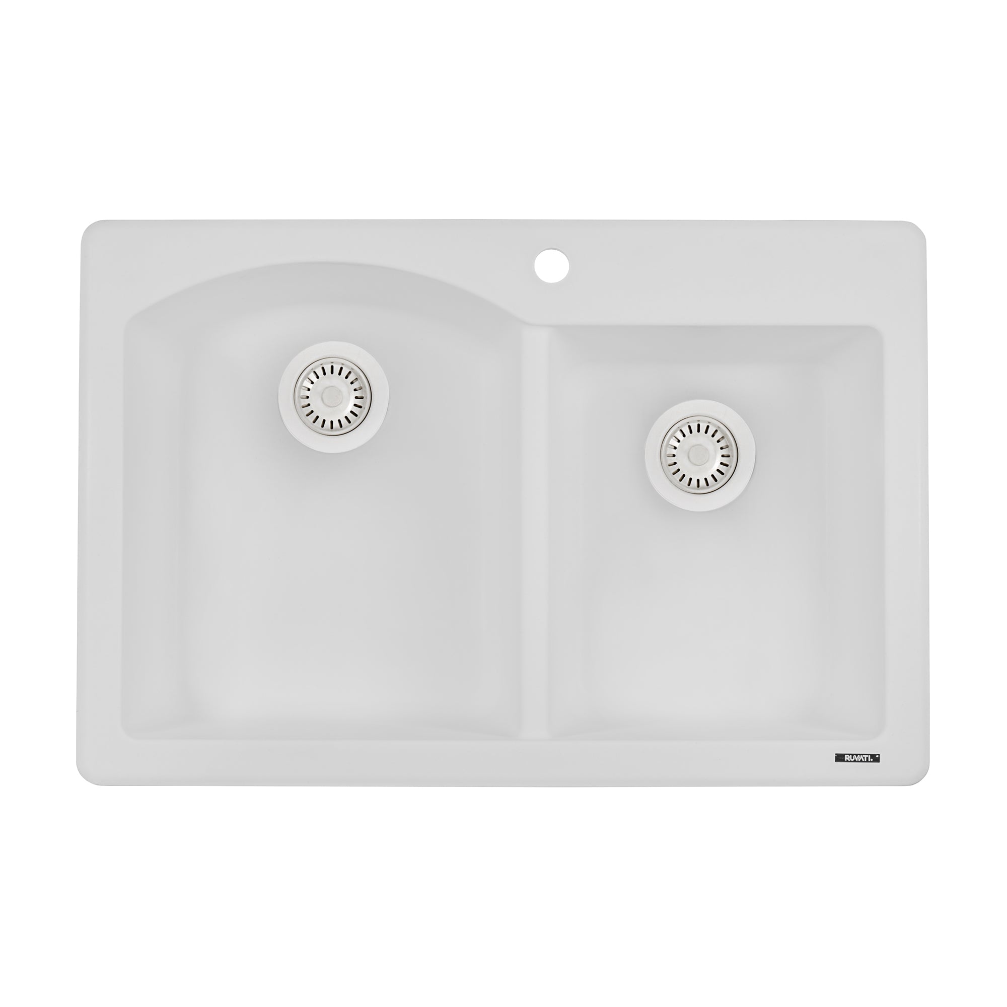 33 x 22 inch Dual-Mount Granite Composite Double Bowl Kitchen Sink