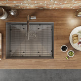 Undermount 16 Gauge Zero Radius Kitchen Sink Stainless Steel Single Bowl