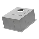 Undermount 16 Gauge Tight Radius Bar Prep Sink Stainless Steel Single Bowl
