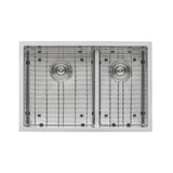 Low-Divide Undermount Tight Radius 60/40 Double Bowl 16 Gauge Stainless Steel Kitchen Sink