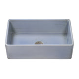 33 x 20 inch Fireclay Reversible Farmhouse Apron-Front Kitchen Sink Single Bowl
