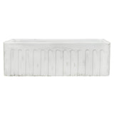 33 x 20 inch Fireclay Reversible Farmhouse Apron-Front Kitchen Sink Single Bowl