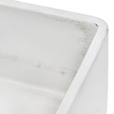 33 x 20 inch Fireclay Reversible Farmhouse Apron-Front Kitchen Sink Single Bowl