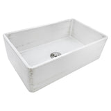 33 x 20 inch Fireclay Reversible Farmhouse Apron-Front Kitchen Sink Single Bowl