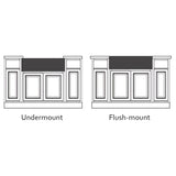 33 x 20 inch Fireclay Reversible Farmhouse Apron-Front Kitchen Sink Single Bowl