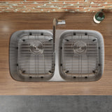 Undermount 50/50 Double Bowl 16 Gauge Stainless Steel Kitchen Sink