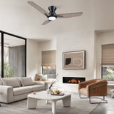 CALEN 44 In 3 Blade Smart Ceiling Fan With Integrated LED Lights With Google Home