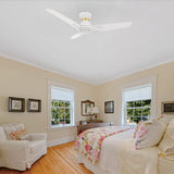 CALEN 44 In 3 Blade Smart Ceiling Fan With Integrated LED Lights With Google Home