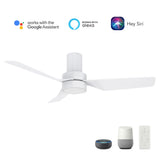 PORTER 44 In 3 Blade Smart Ceiling Fan With Integrated LED Lights With Google Home