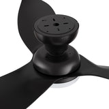 UPTON 45 In 3 Blade Smart Ceiling Fan With Integrated LED Lights With Google Home