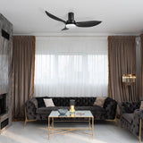 RYNA 45 In 3 Blade Smart Ceiling Fan With Integrated LED Lights With Google Home