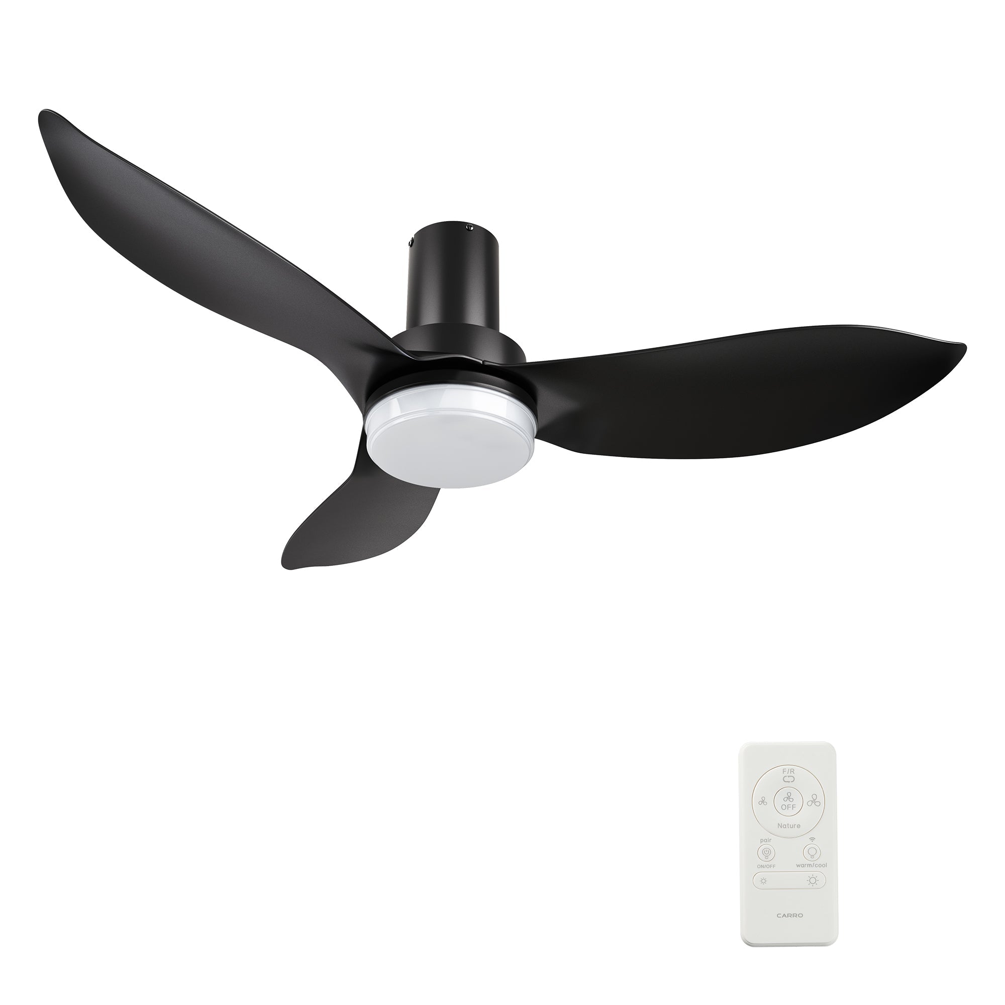 RYNA 45 In 3 Blade Smart Ceiling Fan With Integrated LED Lights With Google Home