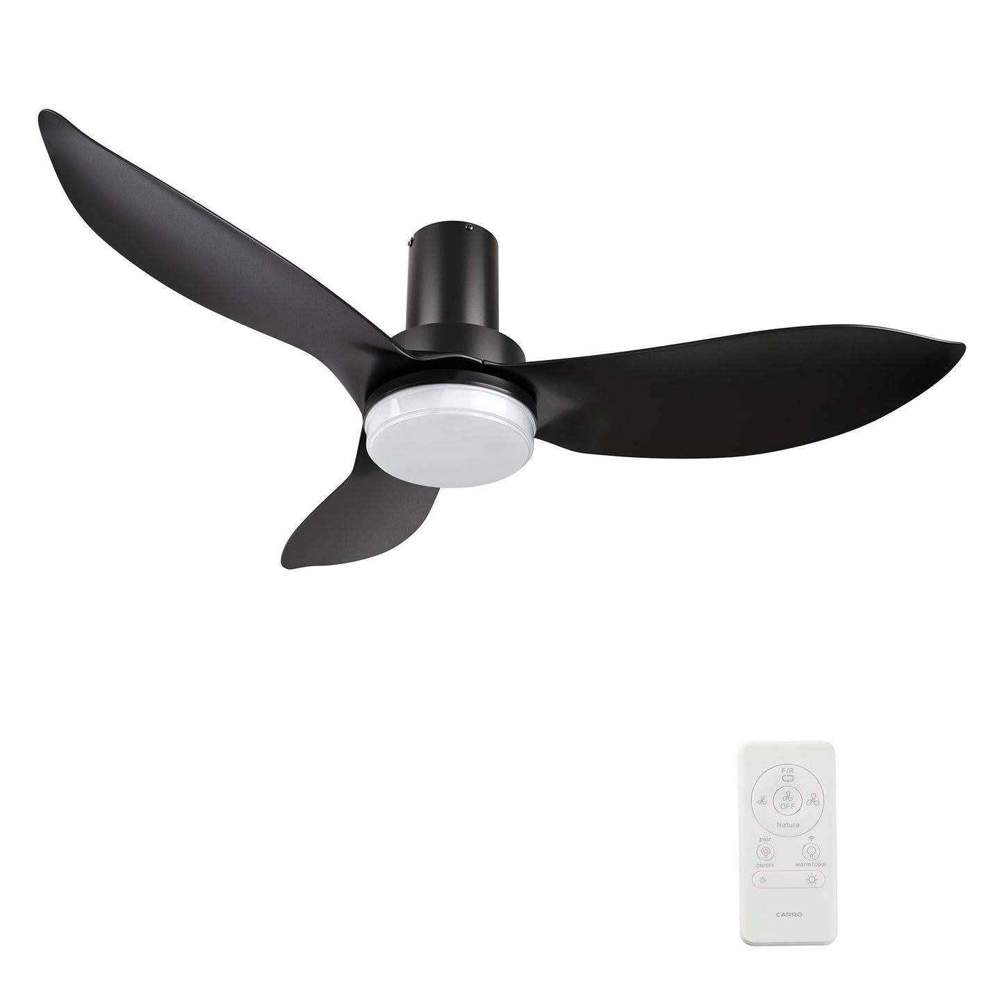 RYNA 36 In 3 Blade Smart Ceiling Fan With Integrated LED Lights With Google Home