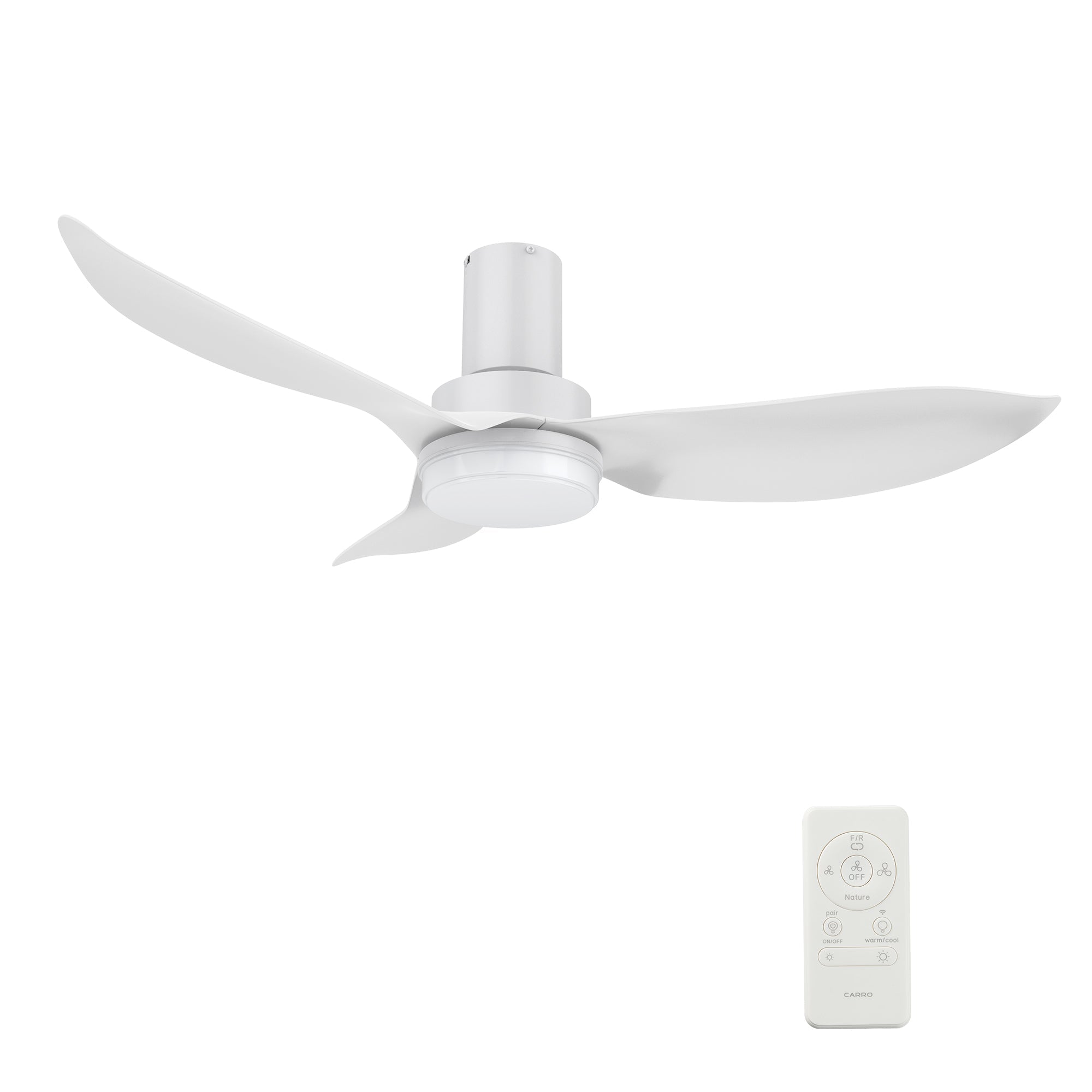 RYNA 45 In 3 Blade Smart Ceiling Fan With Integrated LED Lights With Google Home