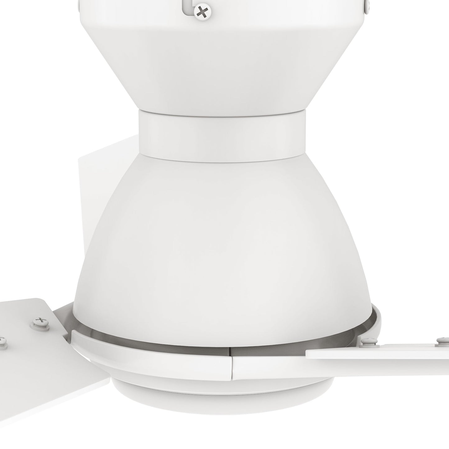 CALEN 48 inch 3-Blade Flush Mount Smart Ceiling Fan with LED Light & Remote